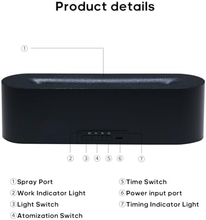 Essential Oil Diffusers,Flame Colorful Water Vapor Fire Fireplace Humidifier for Aromatherapy Aroma Therapy Machine Room Bedroom,Black Flame Diffuser for Essential Oils|B0CJRB26CW
